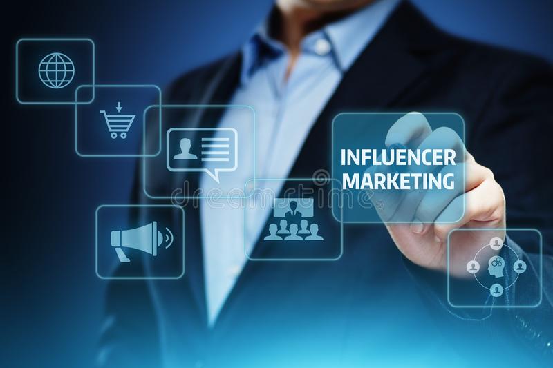 influencer-marketing-plan-business-network-social-media-strategy-concept-influencer-marketing-plan-business-network-social-media-110950411